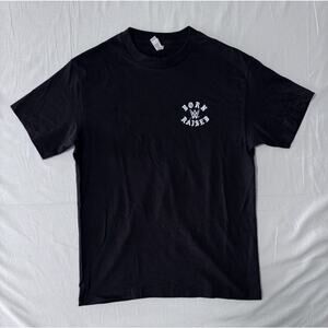 Born X Raised ROCKER CREW NECK T SHIRT BLACK - Size M